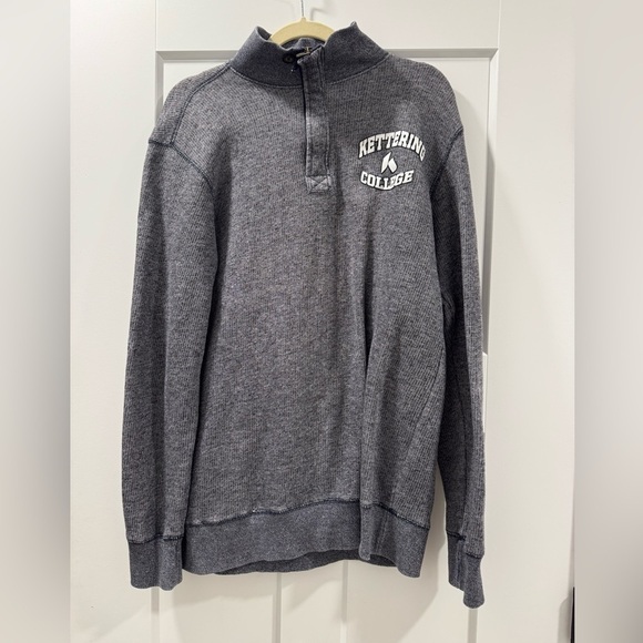 Kettering College  ribbed quater zip - Picture 1 of 8